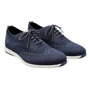 Cole Haan Zerogrand Stitchlite Oxford Shoes Navy Blue